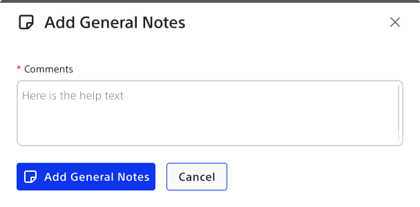 Address modal